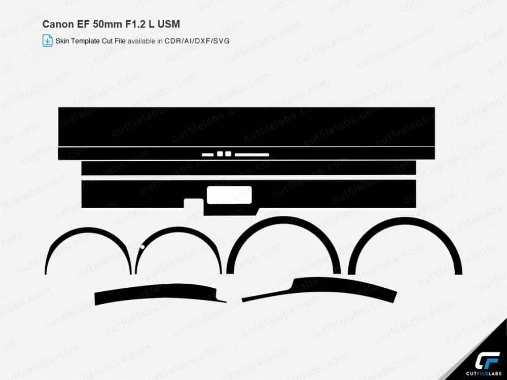 Canon EF 50mm F1 2 L USM 2007 Cut File Template CutFileLabs