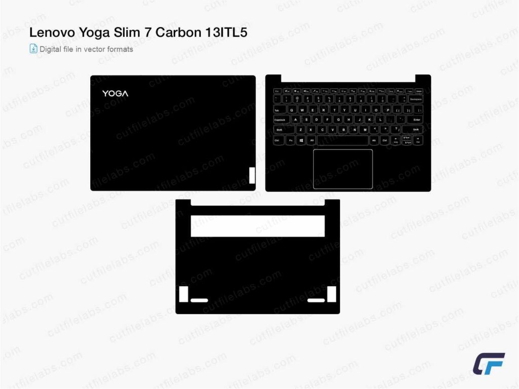 Lenovo Yoga Slim 7 Carbon 13ITL5 (2020) Cut File Template