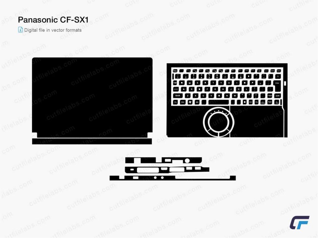 Panasonic CF-SX1 Cut File Template