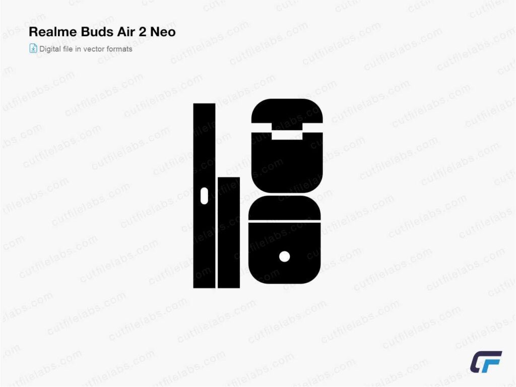 Realme Buds Air 2 Neo Cut File Template