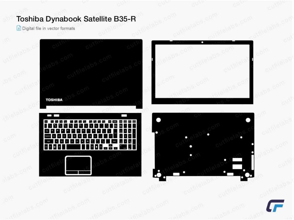 Toshiba Dynabook Satellite B35-R Cut File Template