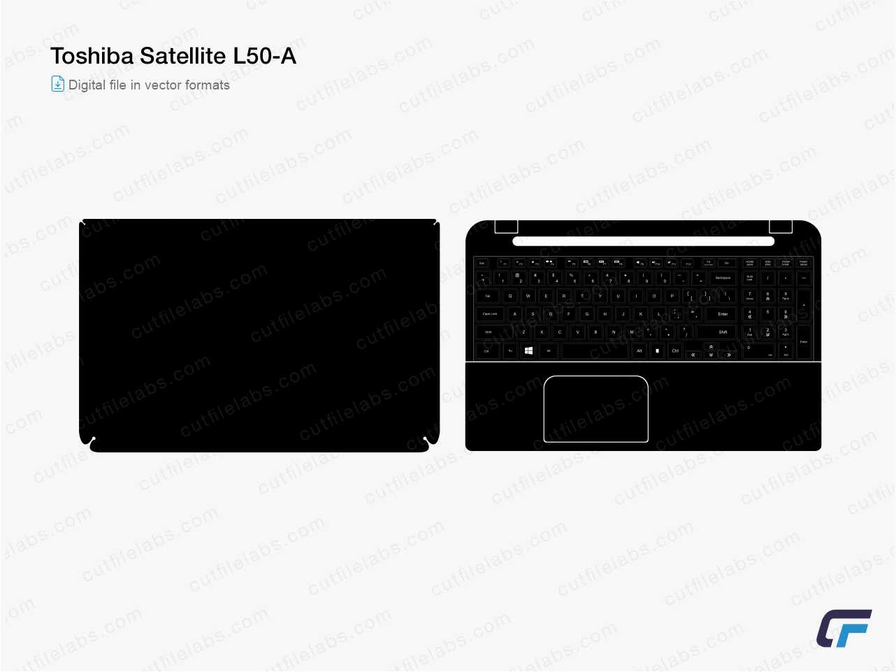 Toshiba Satellite L50-A (2014) Cut File Template