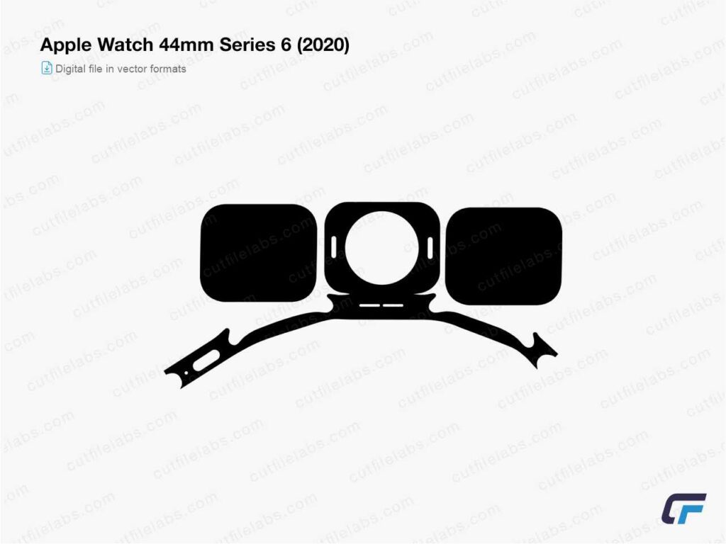 Apple Watch 44mm Series 6 (2020) Cut File Template