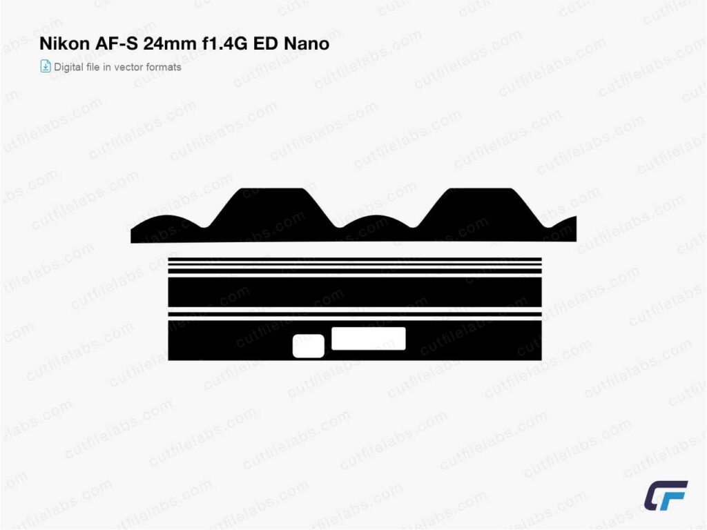 Nikon AF-S 24mm f1.4G ED Nano Cut File Template