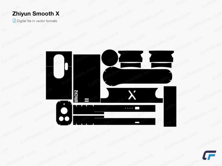 Zhiyun Smooth X (2020) Cut File Template
