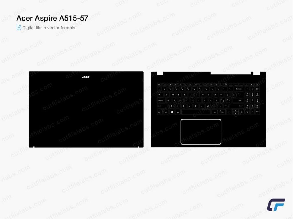 Acer Aspire A515-57 Cut File Template