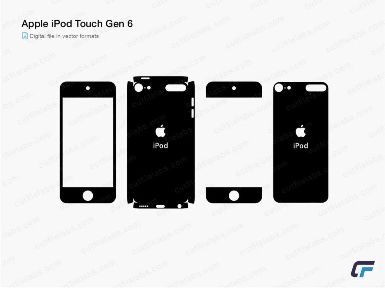 Apple iPod Touch Gen 6 (2015) Cut File Template