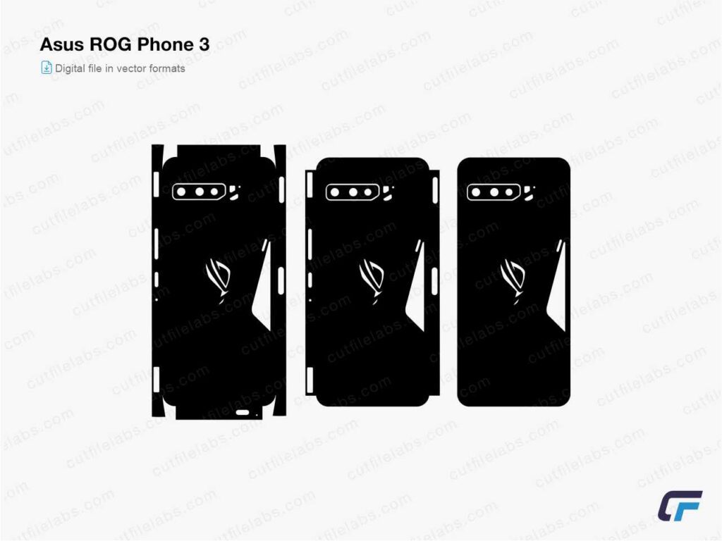 Asus ROG Phone 3 Cut File Template