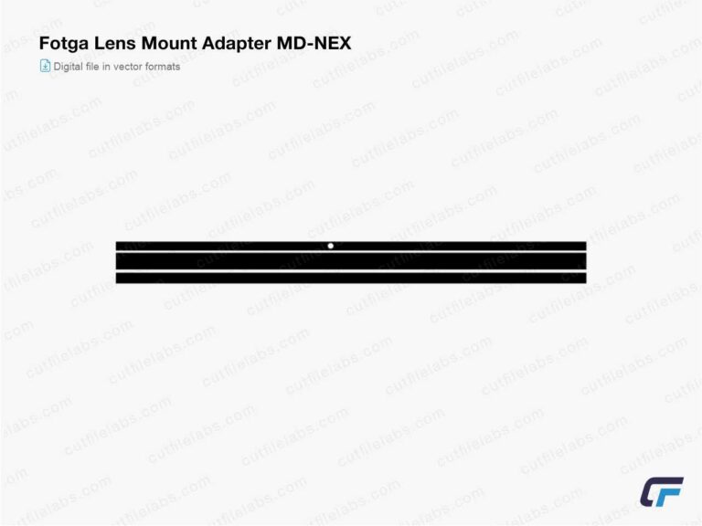 Fotga Lens Mount Adapter MD-NEX Cut File Template