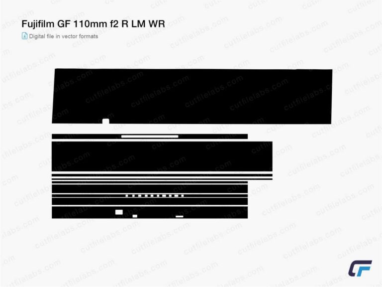 Fujifilm GF 110mm f2 R LM WR (2017) Cut File Template