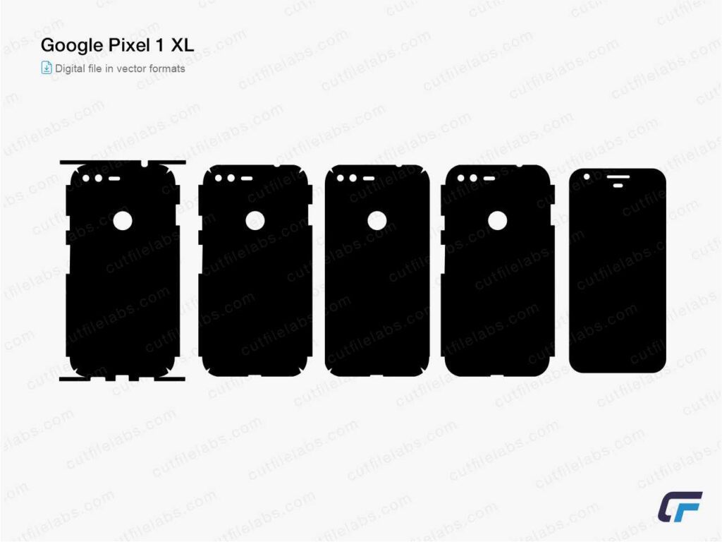 Google Pixel 1 XL Cut File Template