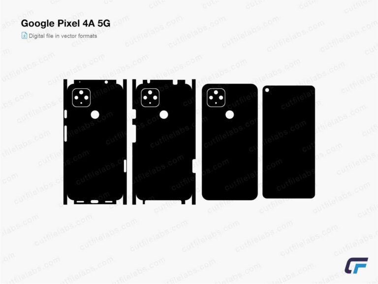 Google Pixel 4A 5G (2020) Cut File Template
