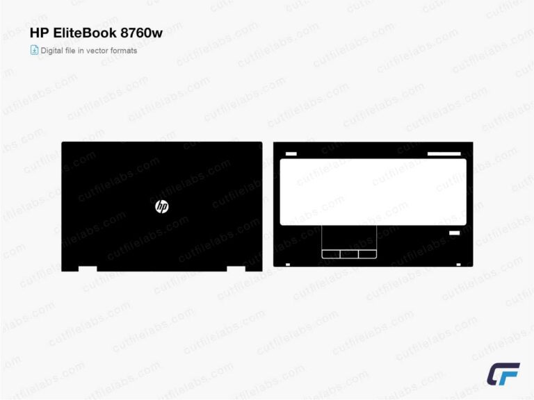 HP EliteBook 8760w Cut File Template