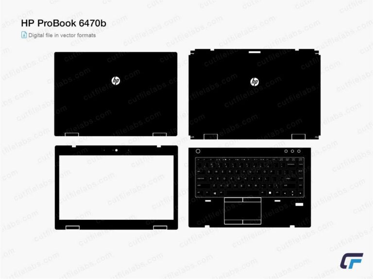 HP ProBook 6470b Cut File Template