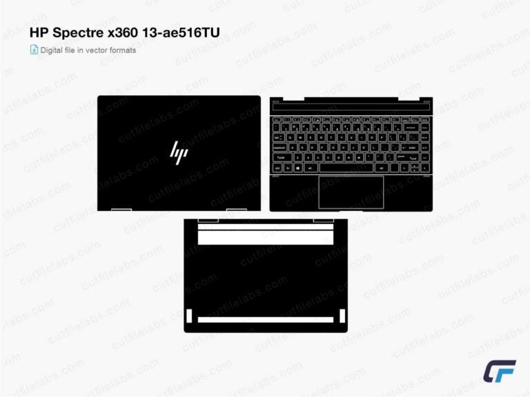 HP Spectre x360 13-ae516TU Cut File Template