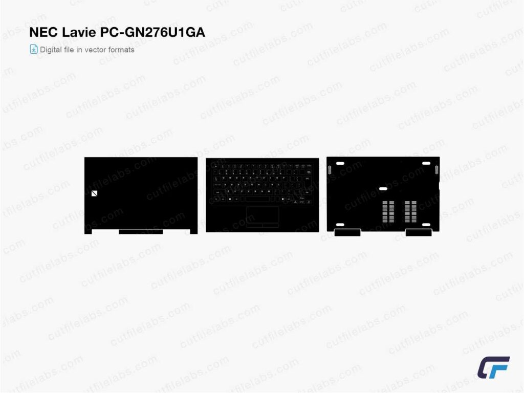 NEC Lavie Direct PC-GN276U1GA (2023) Cut File Template