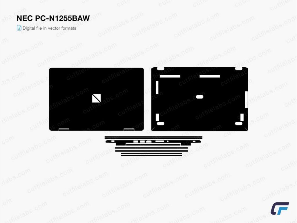 NEC Lavie N12 N1255/BAW PC-N1255BAW (2021) Cut File Template