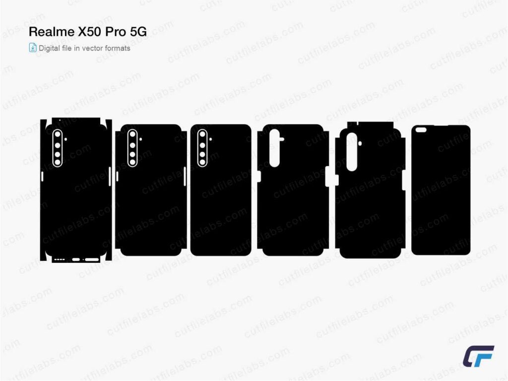 Realme X50 Pro 5G Cut File Template