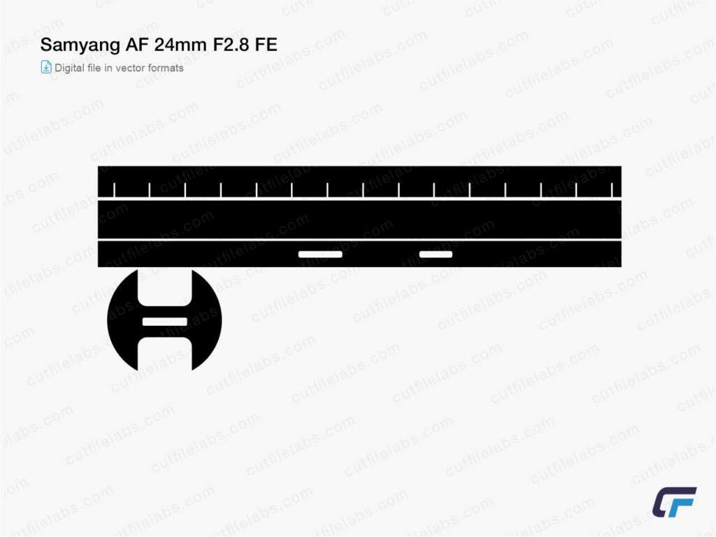 Samyang AF 24mm F2.8 FE Cut File Template