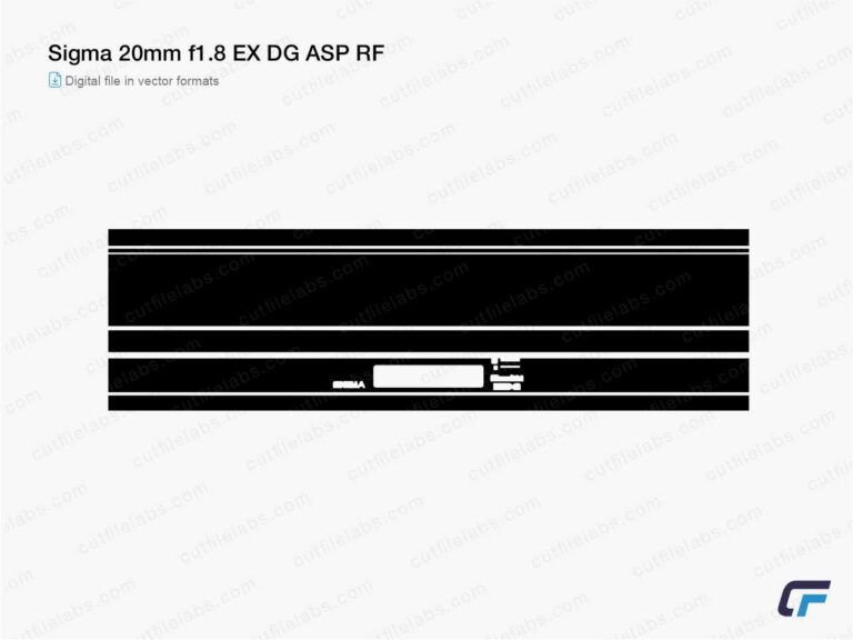 Sigma 20mm f1.8 EX DG ASP RF Cut File Template