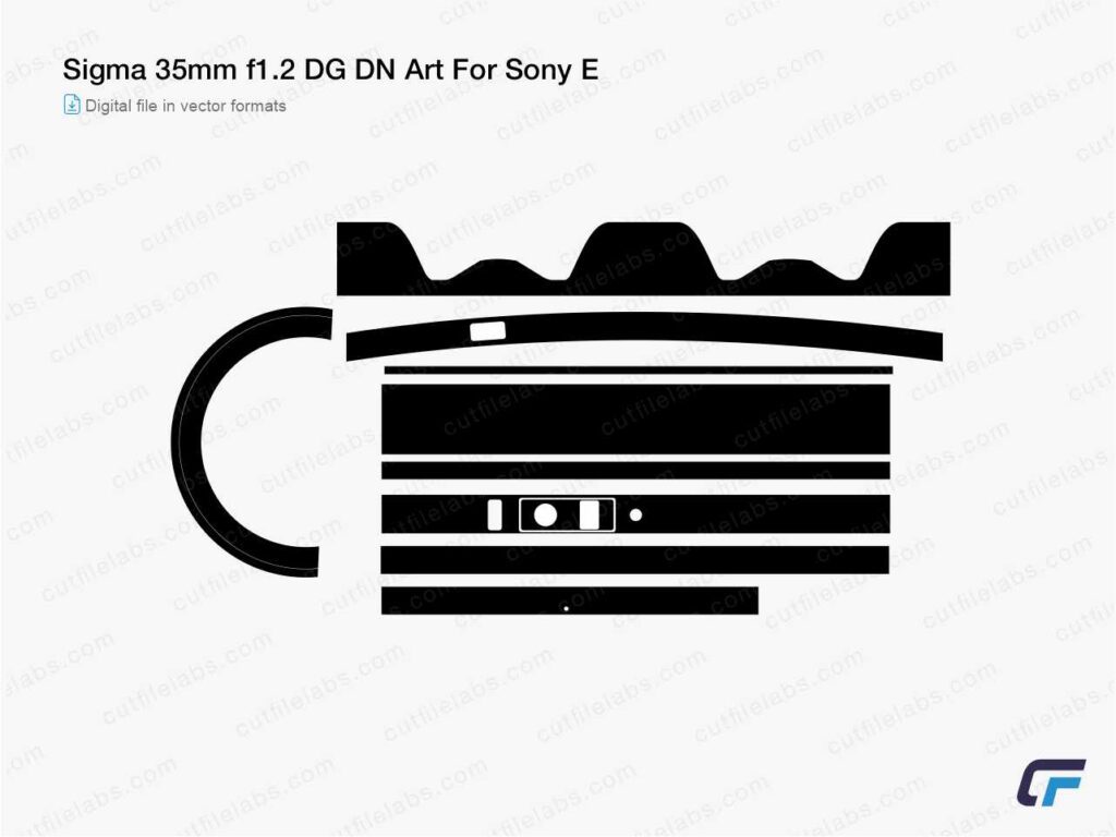 Sigma 35mm f1.2 DG DN Art For Sony E Cut File Template