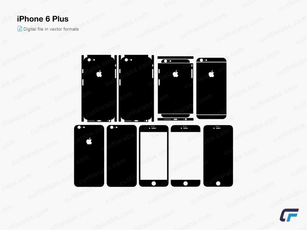 iPhone 6 Plus Cut File Template
