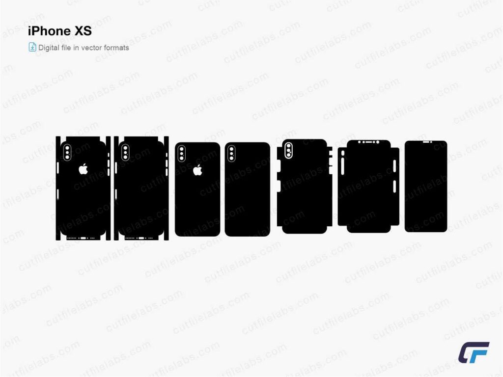 iPhone XS (2018) Cut File Template
