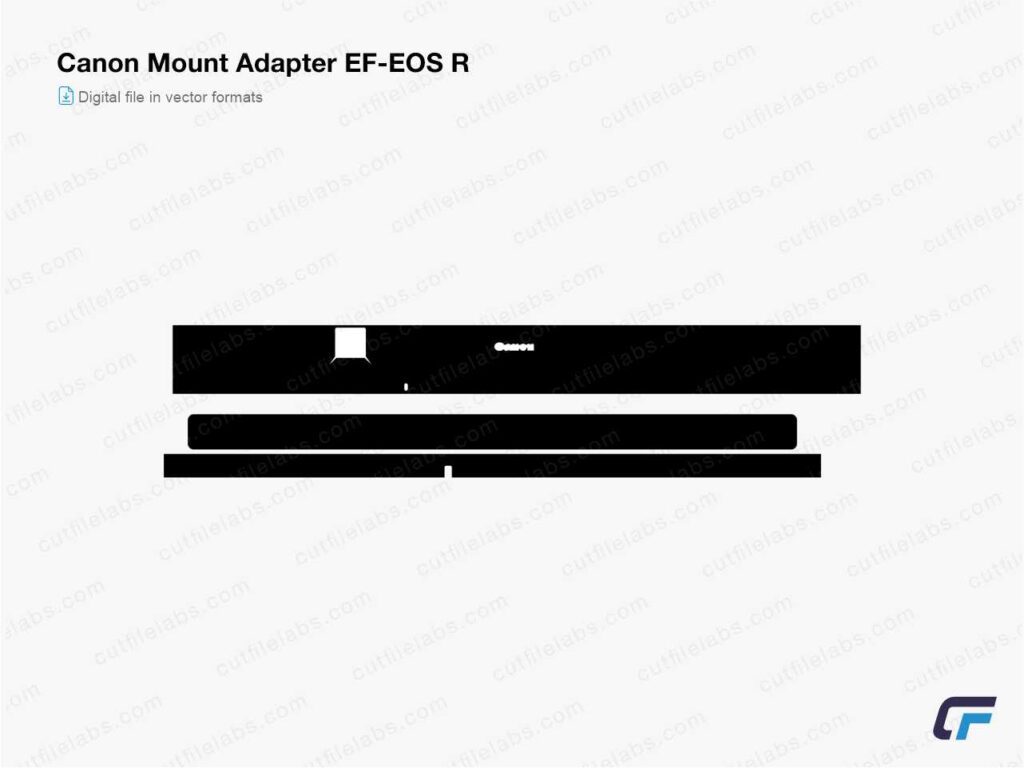 Canon Mount Adapter EF-EOS R (2018) Cut File Template