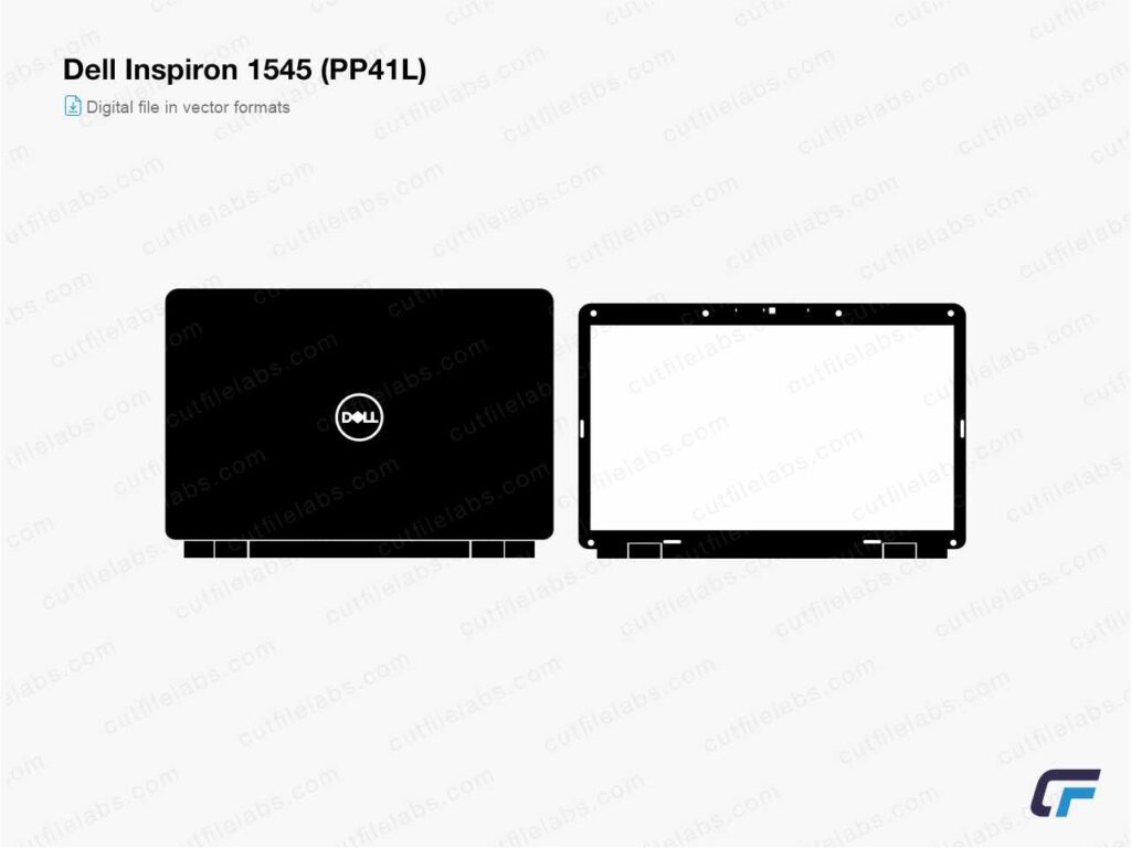Dell Inspiron 1545 (PP41L) (2009) Cut File Template