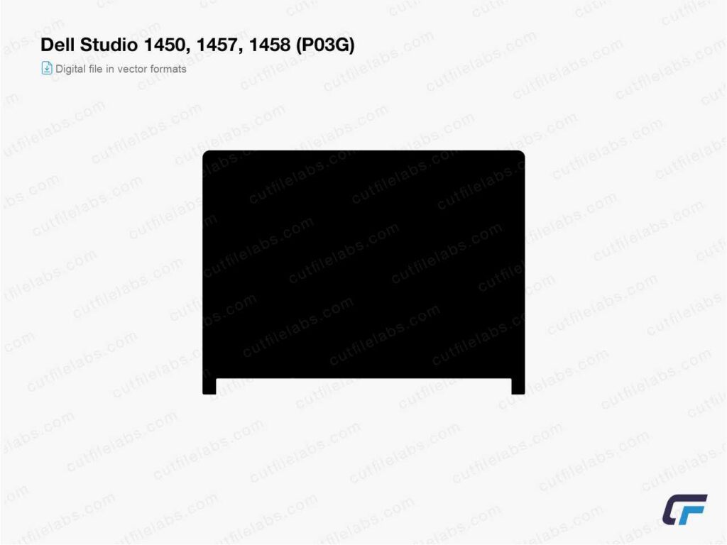 Dell Studio 1450, 1457, 1458 (P03G) Cut File Template