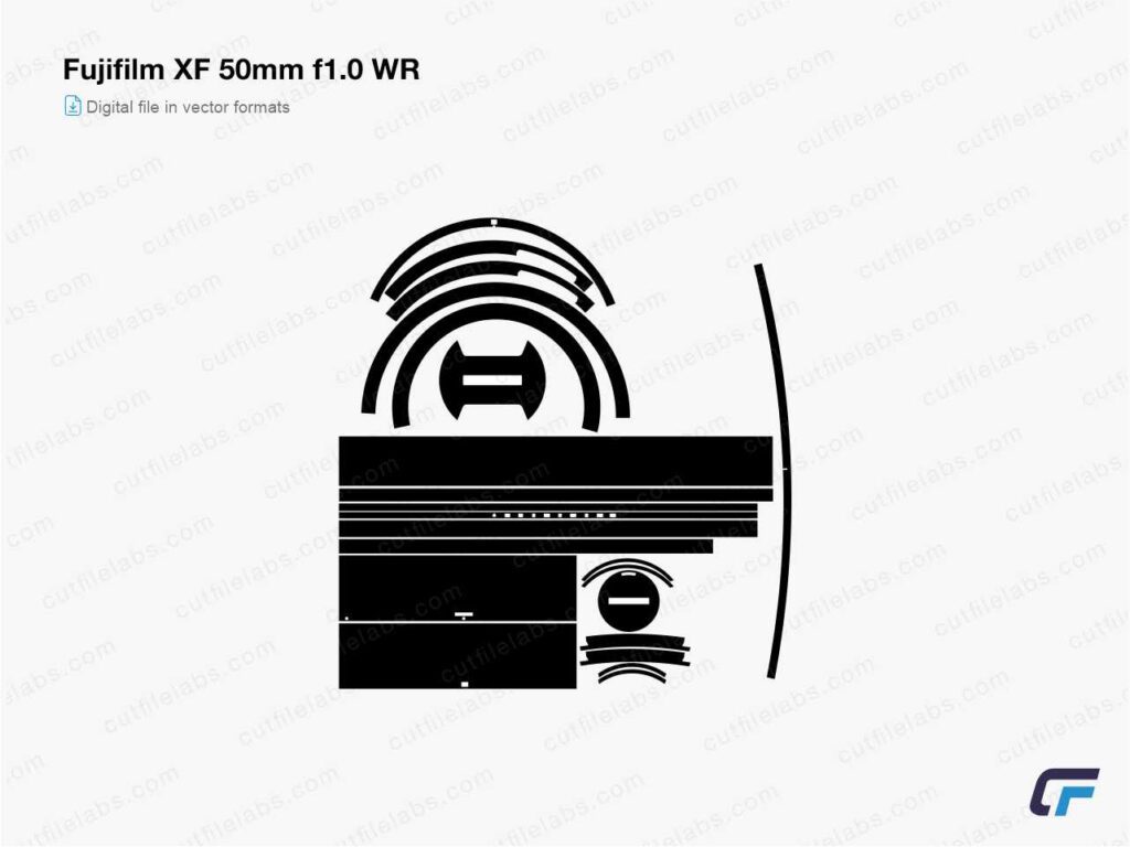 Fujifilm XF 50mm f1.0 WR Cut File Template