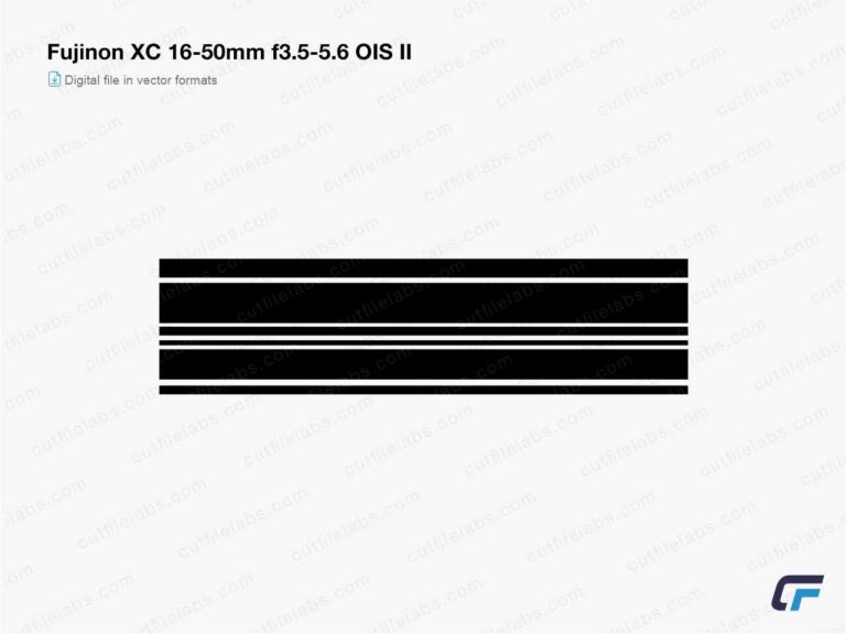 Fujifilm Fujinon XC 16-50mm f3.5-5.6 OIS II (2016) Cut File Template