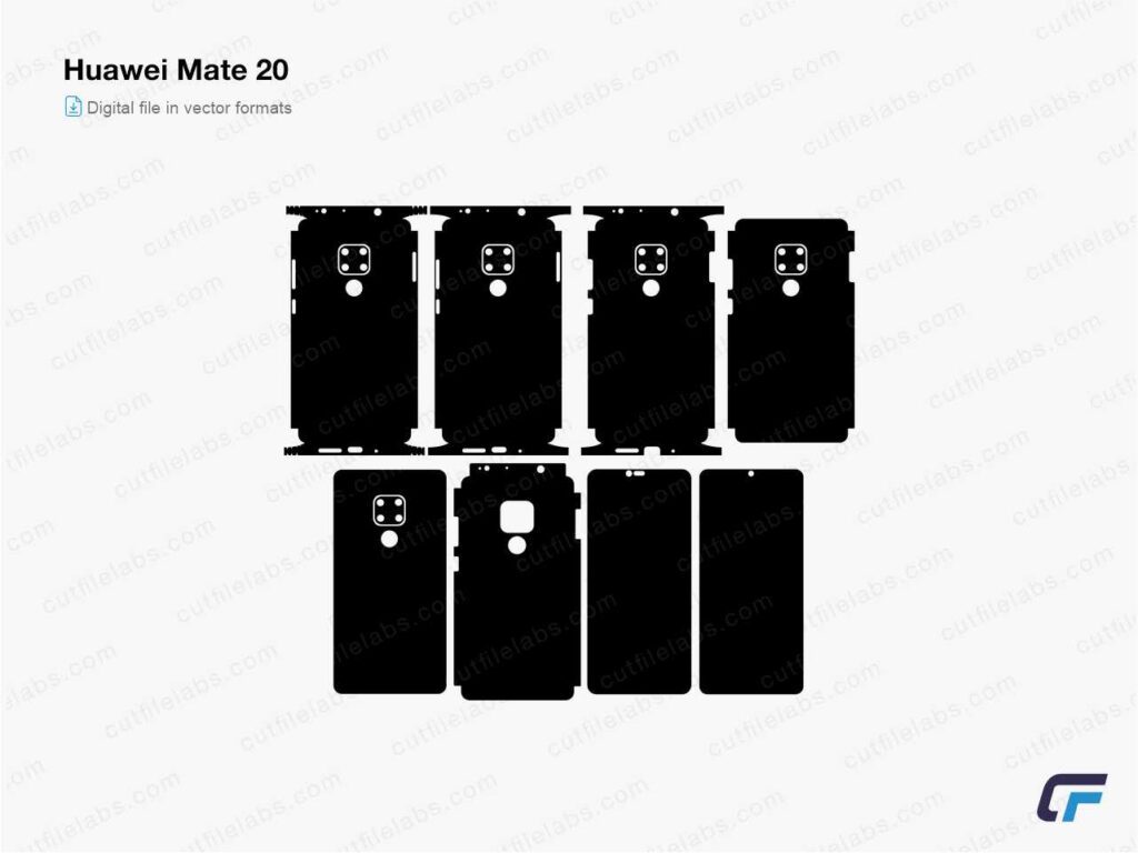 Huawei Mate 20 Cut File Template