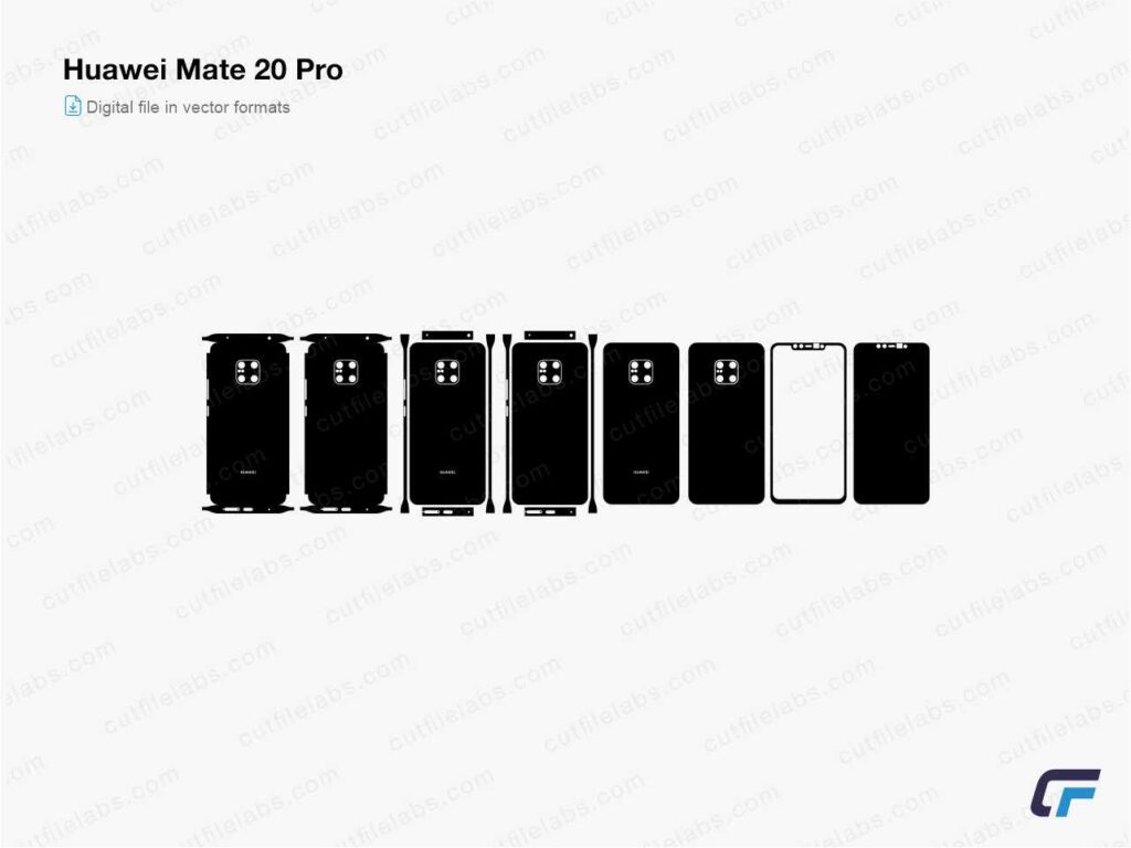 Huawei Mate 20 Pro Cut File Template