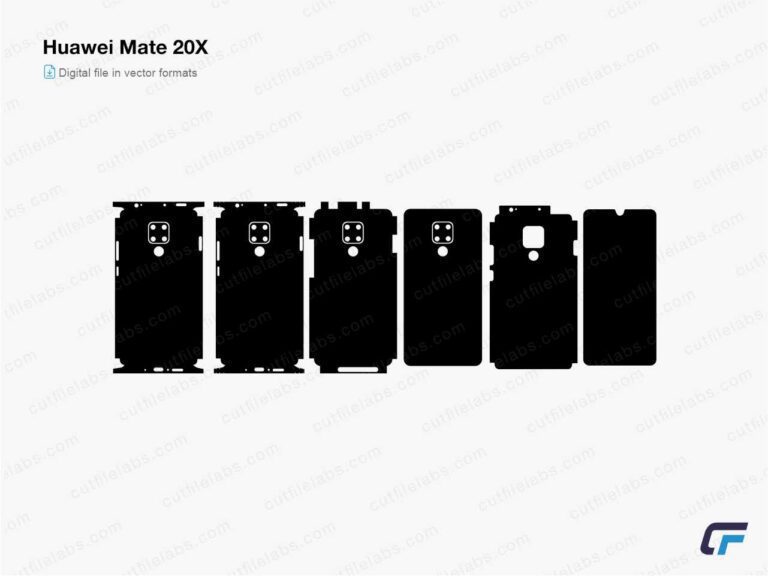 Huawei Mate 20X (2018) Cut File Template