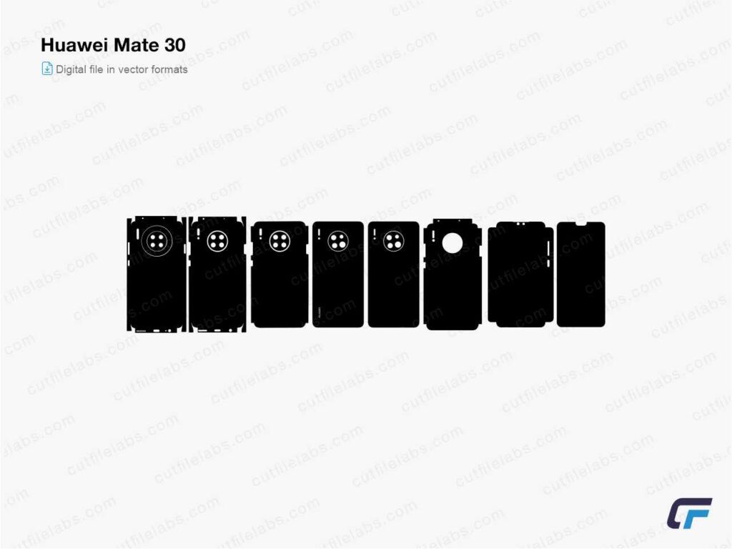 Huawei Mate 30 Cut File Template