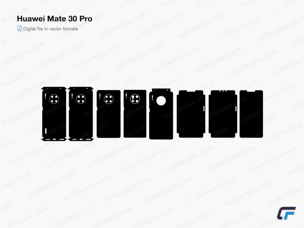 Huawei Mate 30 Pro Cut File Template