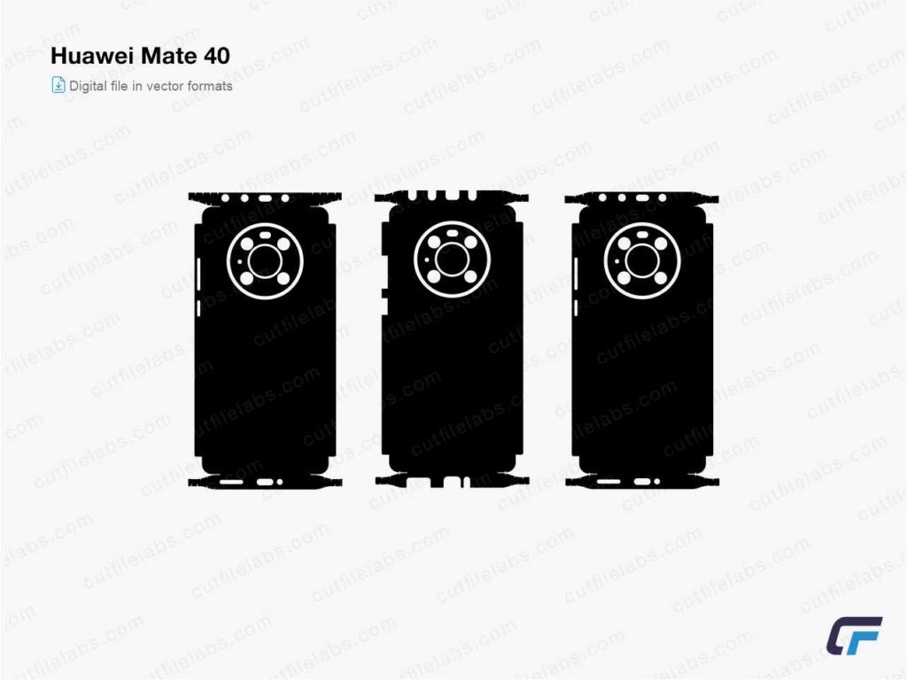 Huawei Mate 40 Cut File Template