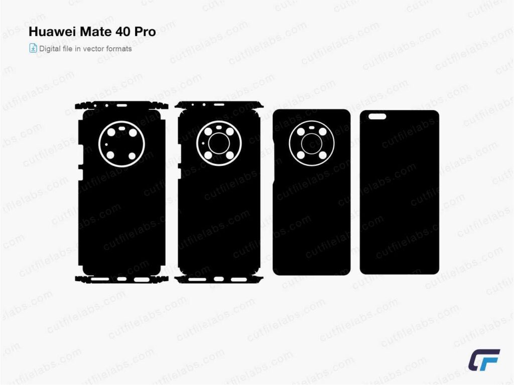 Huawei Mate 40 Pro Cut File Template