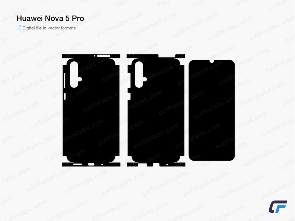 Huawei Nova 5 Pro Cut File Template