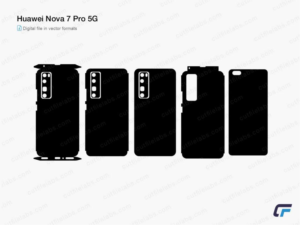 Huawei Nova 7 Pro 5G Cut File Template