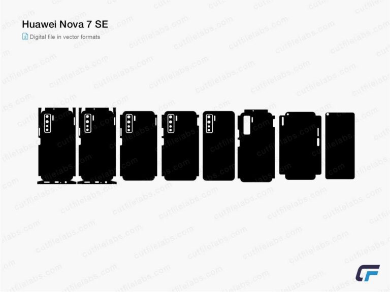Huawei Nova 7 SE (2020) Cut File Template