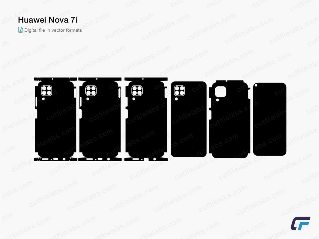 Huawei Nova 7i Cut File Template
