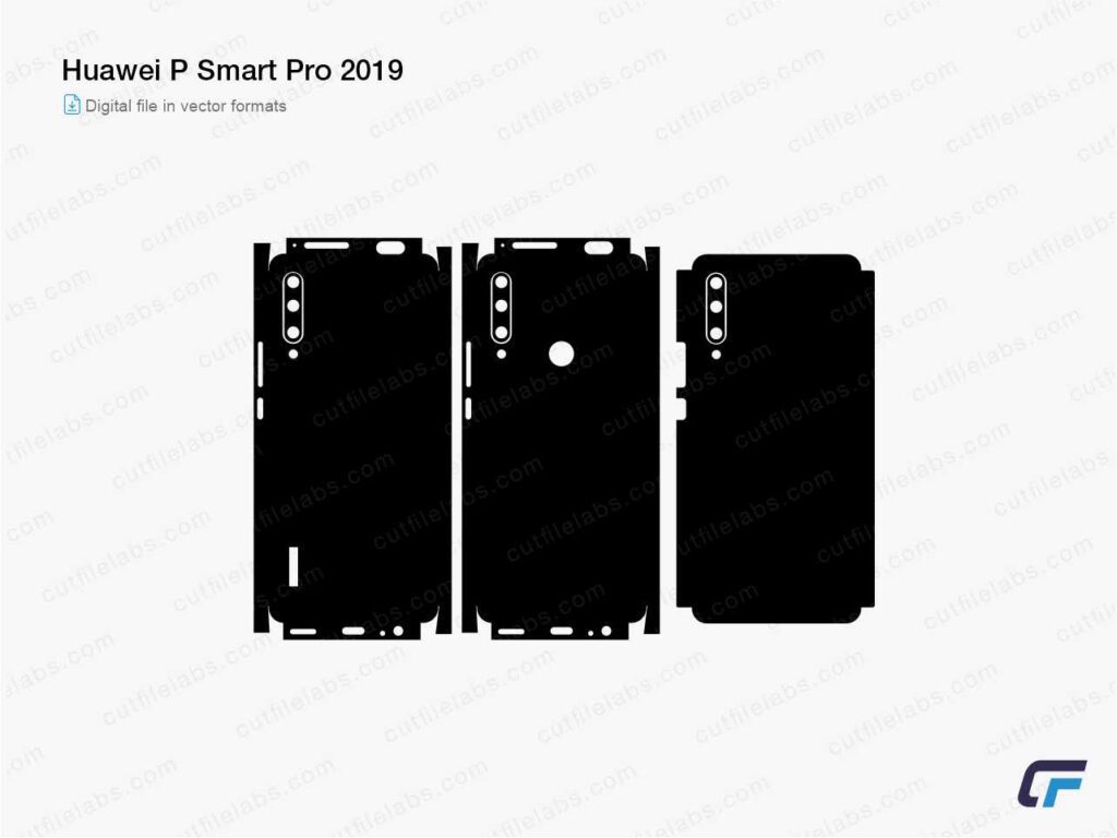 Huawei P Smart Pro 2019 Cut File Template