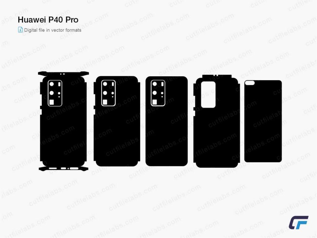 Huawei P40 Pro Cut File Template