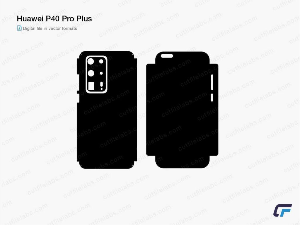 Huawei P40 Pro Plus Cut File Template