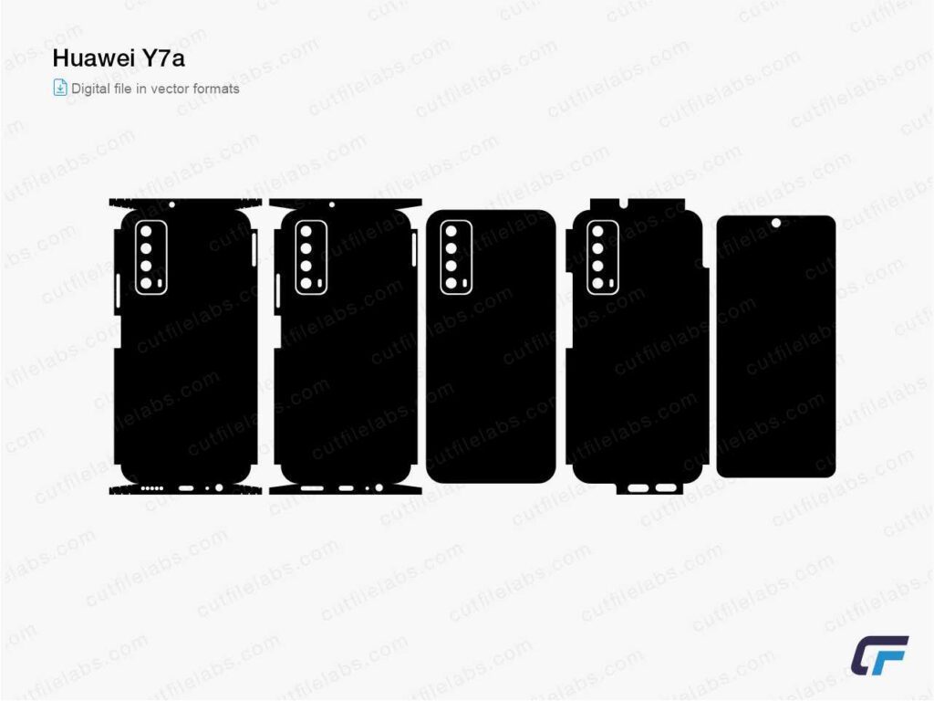 Huawei Y7a Cut File Template