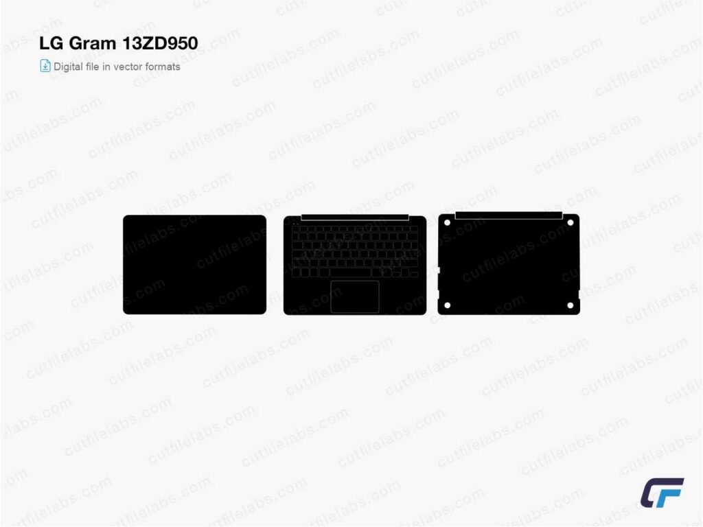 LG Gram 13ZD950 Cut File Template