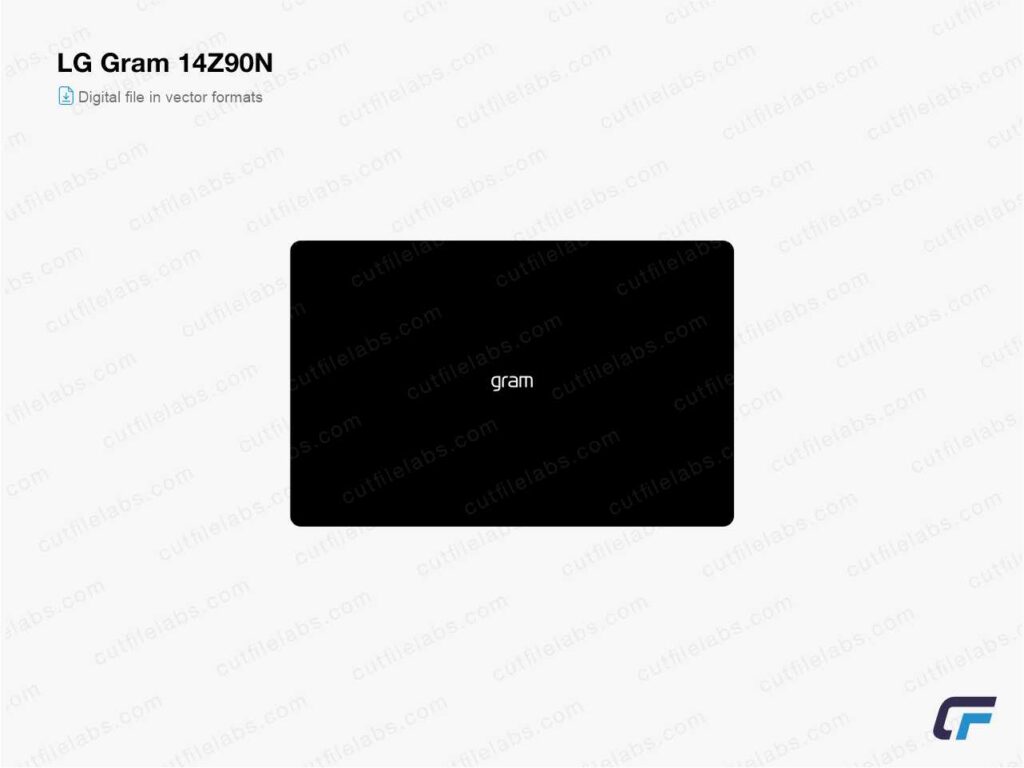 LG Gram 14Z90N (2020) Cut File Template