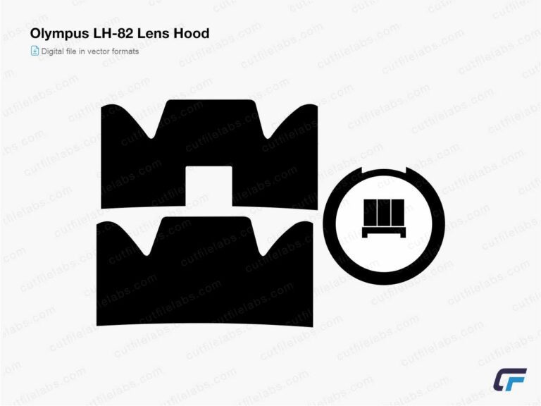 Olympus LH-82 Lens Hood Cut File Template